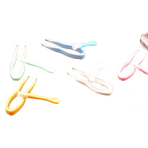 ROSENICE Tweezers and Suction Stick Contact Lenses Inserter Remover for Travel 5 Sets - Thumbnail 2