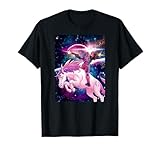 Marvel Deadpool In Space Unicorn Saddles Ablaze T-Shirt T-Shirt