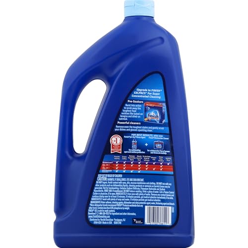 Finish Gel Dishwasher Detergent Liquid, Plastic Free Formula, Orange, 75oz - image 9