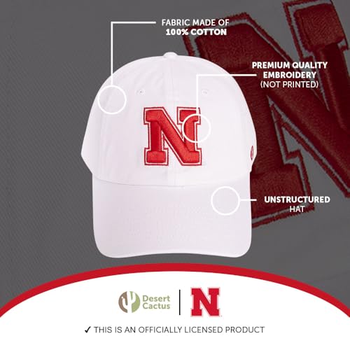 Gorra bordada ajustable University of Nebraska miniatura 4