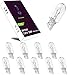 LIGHTWORLD24 10 x W5W T10 12V 5W Standlicht Lampe Sockel 2.1x9.5d Glassockellampe Signallampe Parklicht Positionslicht Fahrzeuginnenraum Weiß en las günstig Kaufen-LIGHTWORLD24 10 x W5W T10 12V 5W Standlicht Lampe Sockel 2.1x9.5d Glassockellampe Signallampe Parklicht Positionslicht Fahrzeuginnenraum Weiß