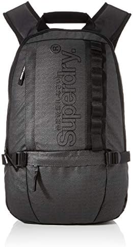 superdry black and white backpack