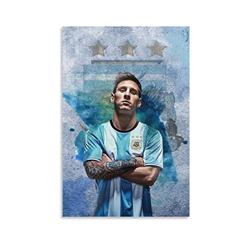DEODEO Poster de Lionel Messi Art du joueur de football Argentin (10)