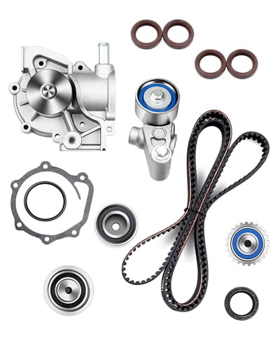 SCITOO Timing Belt Water Pump Oil Seals Kit Fits 2000-2006 2.5L Subaru Legacy Outback Baja Non-Turbo H4 SOHC EJ25 TBK307