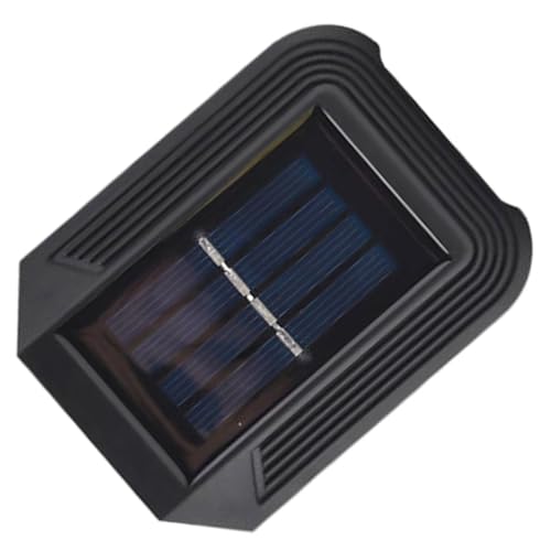 jojofuny Lámpara de Pared Solar 6led Grande Luz Cálida para Jardín Patio Exterior Decoración Resistente al Agua Luces Solares LED Exterior