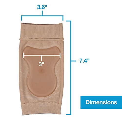 Image of Achilles Heel Compression Padded Sleeve Socks for Bursitis Tendonitis Tenderness - 1 Pair, Half Heel Socks Anti Crack Silicon Gel Heel And Foot Protector Moisturizing Socks for Foot Care, Pain Relief And Heel Cracks Free Size For Men And Women ( Heel Pad Sleeve , 1 Pair )