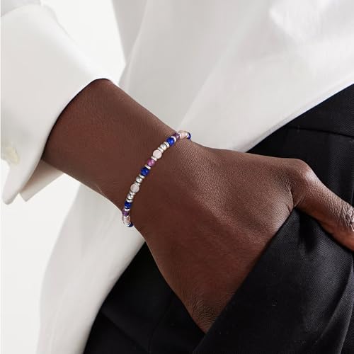 Image of Zocomi Natural Healing Crystal Bracelet for Women, Anxiety Relief Triple Protection 7 Chakras Jewelry Gift for Friends Daughter Mom