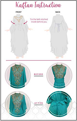 Athena Kaftan Women Long Sleeve Chiffon Maxi Dress Formal Gown Evening Dress2