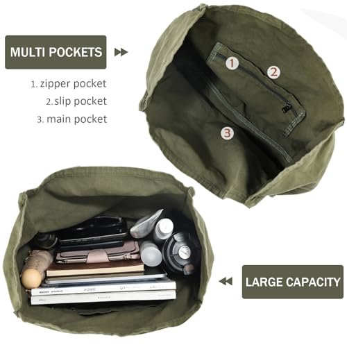 Bolso Tote Casual de Lona para Mujer ALUDAPIJU miniatura 5