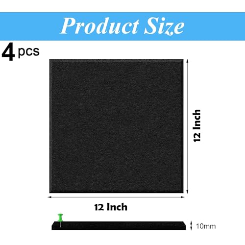 Image of Axmon Notice Board for Home | 4 Pcs | Bulletin Board | Vision Board for Manifestation | Self-Adhesive Wall Boards | Message Board for Notes, Keys, Photos, Schedules for Office, Kitchen, Home |