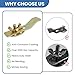 DALQUIS 8 Pcs Undermount Sink Clips, Sink Brackets for Kitchen, Bathroom & Vanity Countertops, Secure Support (Gold)