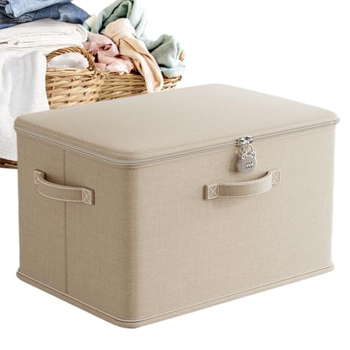 Generico Boîte de rangement avec serrure, Grande boîte de rangement avec serrure, Boîte de rangement sécurisée étanche aux odeurs avec poignée,...