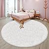 Amazon.com: ATRUG 8 ft Round Fluffy Large White Rug for bedroom,Tie ...