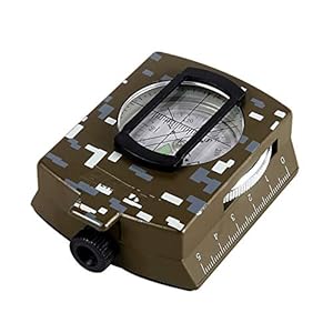 Metalen glas Survival Wandelen Outdoor Camping Equipment Geological Compass Compact wangbingyi