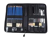 Sketching Pencils Set - Pencil Drawing Kit - Sketch kit - Sketching Set for Professional - Pencils for Artists - Art Supplies for Beginners - Professional drawing pencil