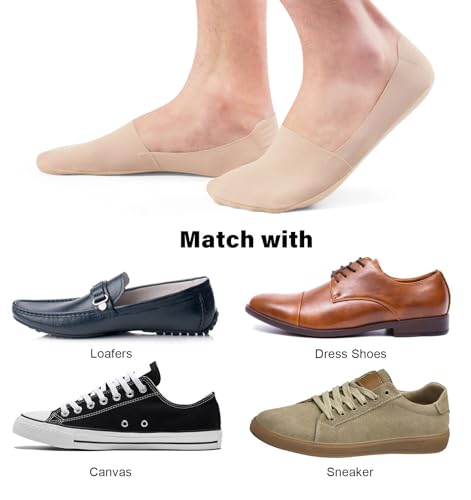 No Show Socks Men Nylon Non Slip Low Cut Invisible Liner Footies Thin Silk Socks for Loafers Boat 6 Pairs4
