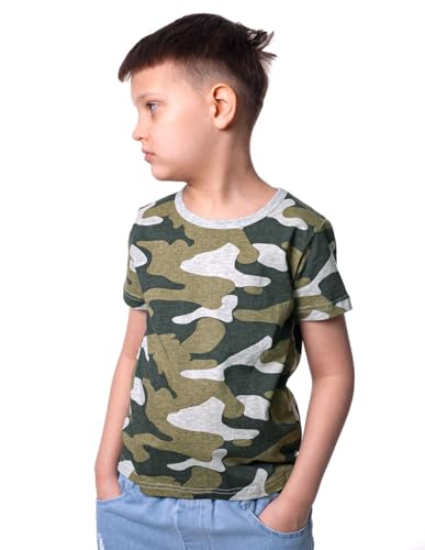 Enfants Chéris Boy Camouflage T-Shirt Camo Short Sleeve Tee Shirts for Boys 2-7 Years3
