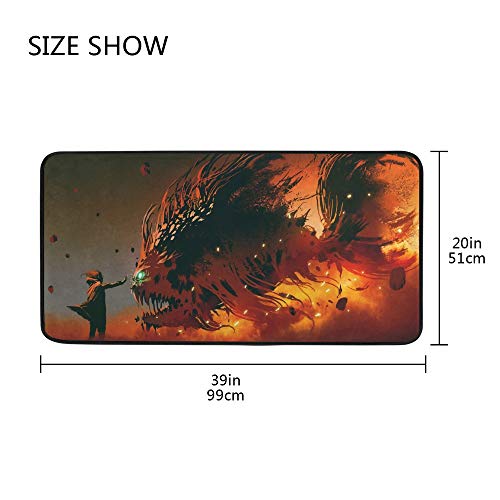 Tapis de cuisine antidérapant lavable en polyester Couleur 1