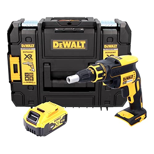 DeWalt DCF 620 18 V Brushless Visseuse plaque de plâtre sans fil en Coffret TSTAK II + 1x Batterie DCB 182 5,0 Ah - sans Chargeur