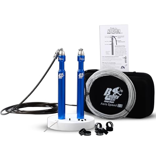 Buddy Lee Aero Speed Jump Rope 2.0 Upgraded Version with Sonic Rocket Speed Swivel Bearing...