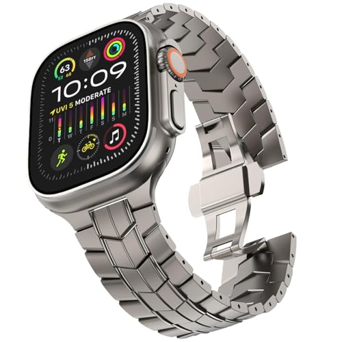 Bracelet en acier inoxydable pour Apple Watch Ultra 2 élégant et robuste pour homme