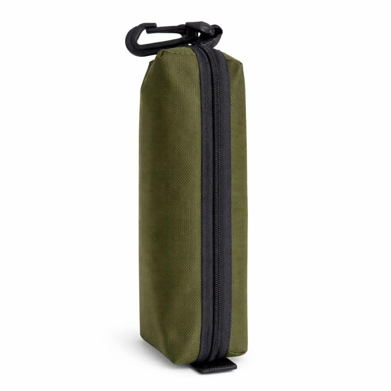 Estojo Escolar Básico Organizador Para Lápis Caneta Borracha Apontador - Volta Às Aulas (Verde Militar)