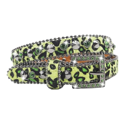 Rhinestone Belt Women Cowgir Studded Belt Goth Bling Stylish Belts Punk Y2k sparkly Belts