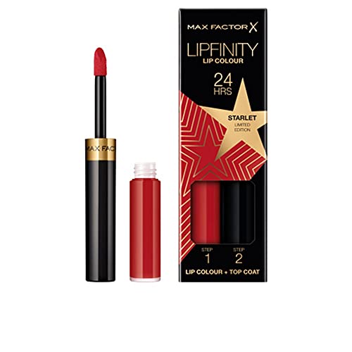 Max Factor Lipfinity Lip Colour Rising Stars Collection, 88 Starlet, langanhaltender Lippenstift + feuchtigkeitsspendender Top Coat… – Ansicht 1