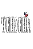  Tchechia: Din A5 bloc de notas del corazón del regalo Checa Checa con 120 páginas