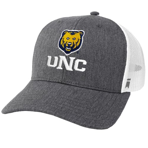 University of Northern Colorado Primary Logo Official Collegiate Team Logo Adjustable Snapback Trucker Hat - Unisex for Men and Women, Athletic Heather
