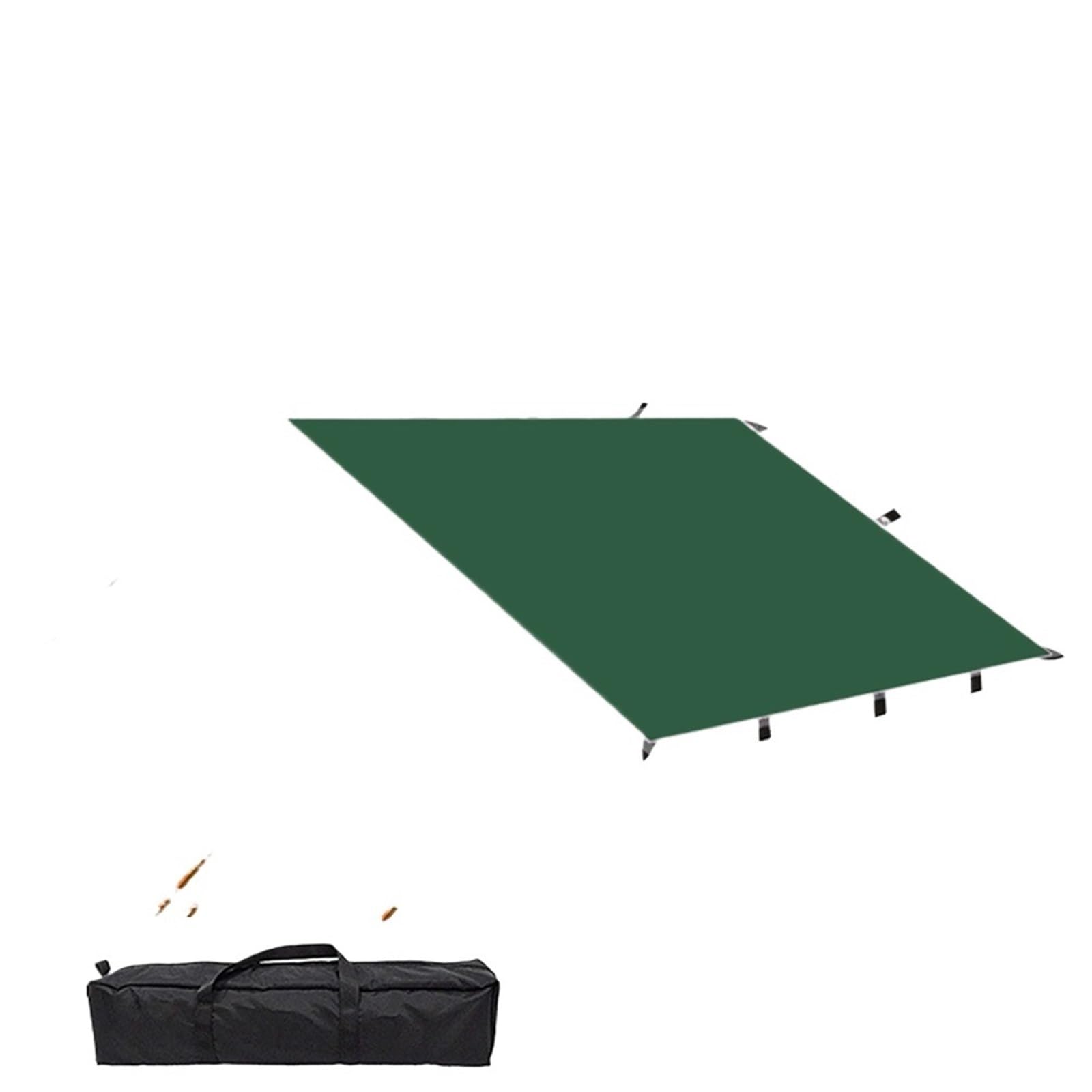 Ombrellone da Giardino, Vele ombreggianti 5x3 Metri Tenda da Sole Impermeabile Telo da Giardino Ultraleggero Baldacchino da Giardino (Colore : Green)