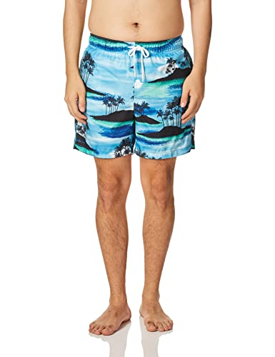 Image of Kanu Surf Men's Big Viper Extended Size Stripe Swim Trunk