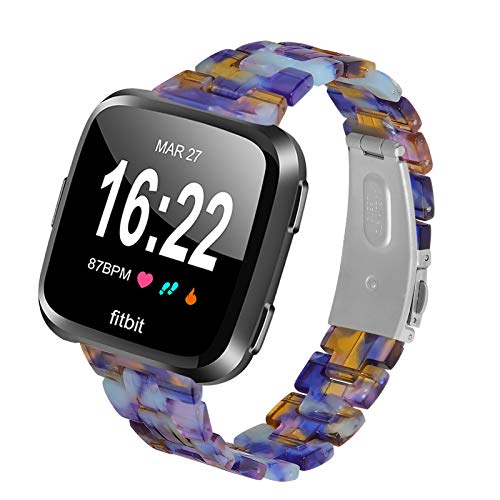 GhrKwiew Ersatzbänder Kompatibel mit Versa Lite, Light Resin Band mit Metallschnalle Ersatzarmband für Damen Herren Schnellverschluss Armband für Versa/Versa 2 / Versa Lite (L08) Cover