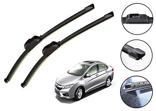 Image of Auto Hub Car Wiper Blades Compatibility With City i-Dtec - Set of 2 Pcs (D-24,P-14)