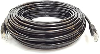 Cable Sourcing - 40m (131 ft) CAT5e Cable, Outdoor External Ethernet Cable, 100% Solid Copper, Network Cable, LAN, Router, WiFi 6, CCTV, 1000mb (Gigabit), RJ45 Plugs