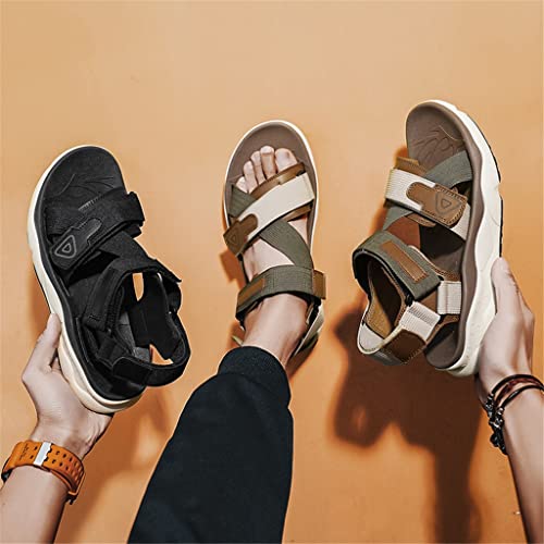 Men's Sandals Sandals for Men Beach Shoe Multi-Function Outdoor Casual Slippers Fashion Footwear Male(D,8code)3