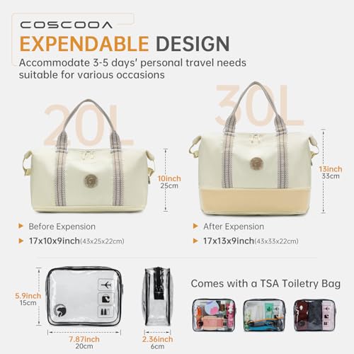 9x10x17 Personal Item Bag,Expandable 20-30L Weekender Overnight Tote Bag, United Airlines 17x10x9 inch Duffel Bag4