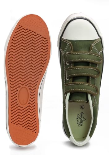 Image of Men Canvas Running Walking Casual Hook and Loop Tape Sneakers Shoes