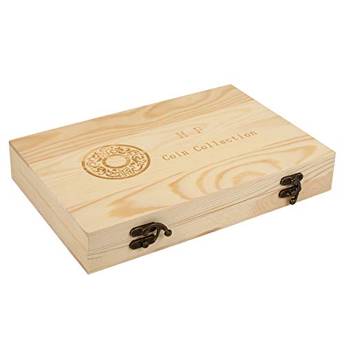 Caja de Madera para Monedas con 100 Ranuras y Cerradura miniatura 7