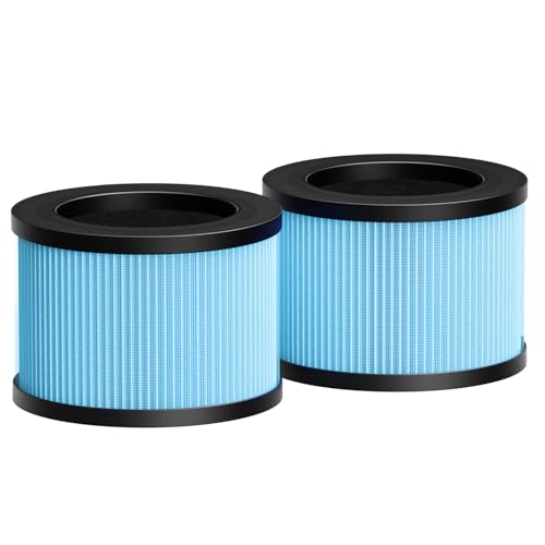 AROEVE DH-JH01A & DH-JH06A & DH-JH12 Filtre à air de remplacement 4 en 1 pour fumée, pollen, squames, poils et odeurs - Version standard (lot de 2)