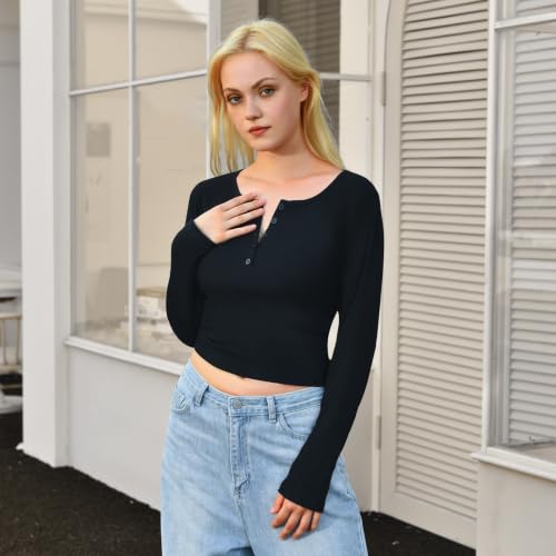 Ipletix Women's Long-Sleeve Henley Shirt - image 3