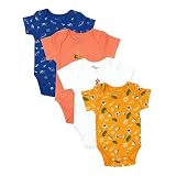Minicoco Unisex Baby Long & Short Sleeve Bodysuits Onesies Baby Girls and Boys One-Pieces 0-12 Month