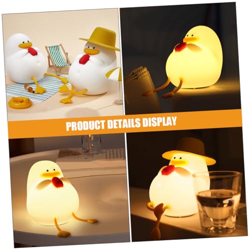 Lámpara de Noche Silicona Pato para Dormitorio miniatura 5