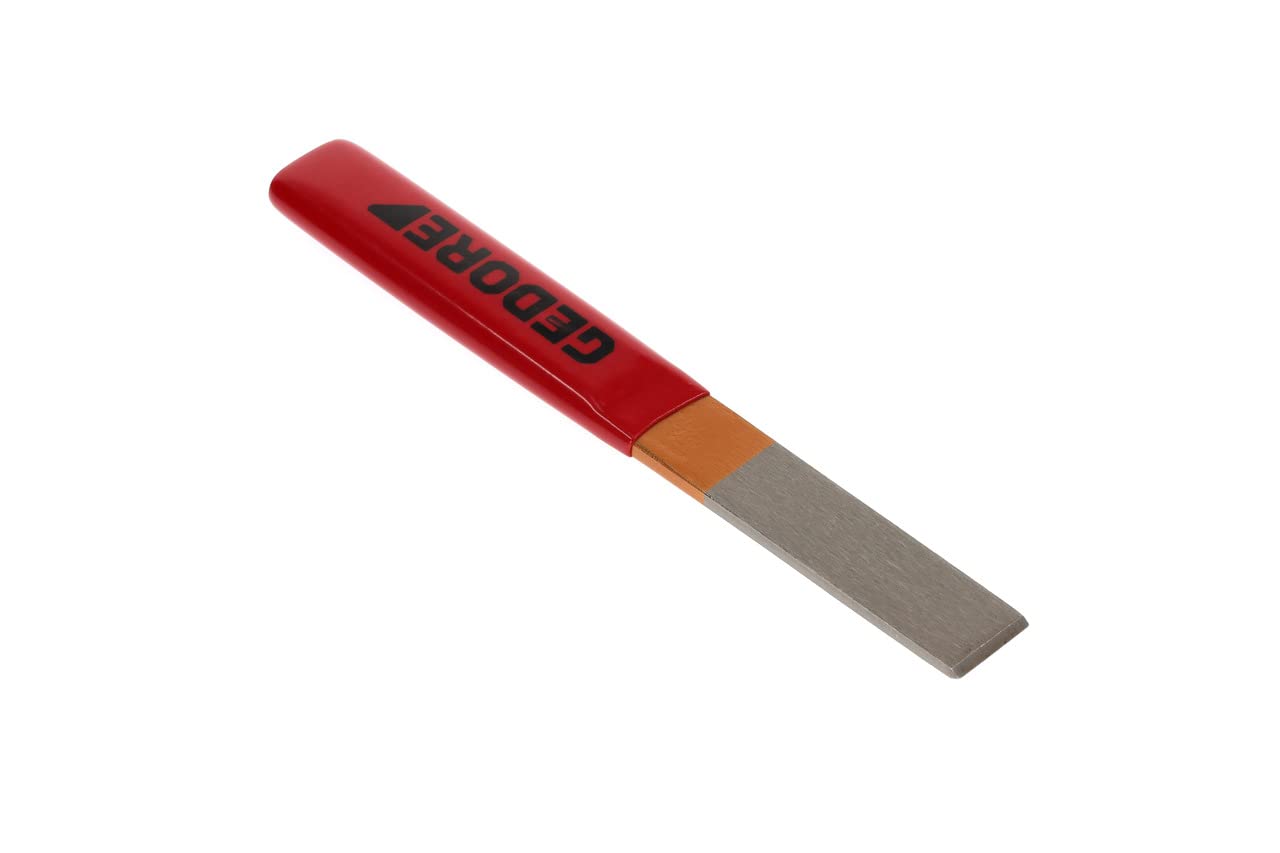GEDORE Scalpello Elettricista, Scalpello Muratore, con Impugnatura di Plastica, Angolazione Punta 60°, Punta Larga 26 mm, Lungo 240 mm, Acciaio Temprato, 104 P