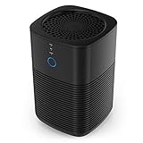GBlife Purificatore d'Aria Hepa Autentico, Elimina Polvere/Polline/Fumo/Odori/Muffa/PM2.5, Basso Rumore, 3 Velocità Regolabili, Adatto Per 5 a 8 Metri Quadrati (Nero, PM1232A Purificatori)