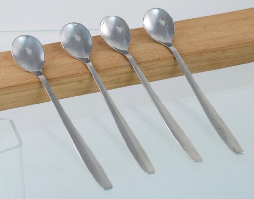 Buckingham Set of 4 Stainless Steel Latte Spoons/Sundae Spoons/Soda Spoons
