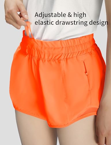 Girls Athletic Shorts with Zipper Pocket for Teens Running Workout Short with Mesh Liner Quick Dry Casual Shorts4