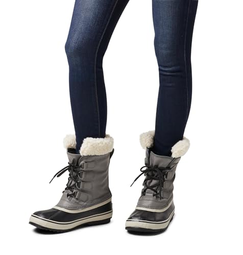 Sorel Damen Winter Carnival Boot WP wasserdichte Schneestiefel, Quarry, Black, 42 EU