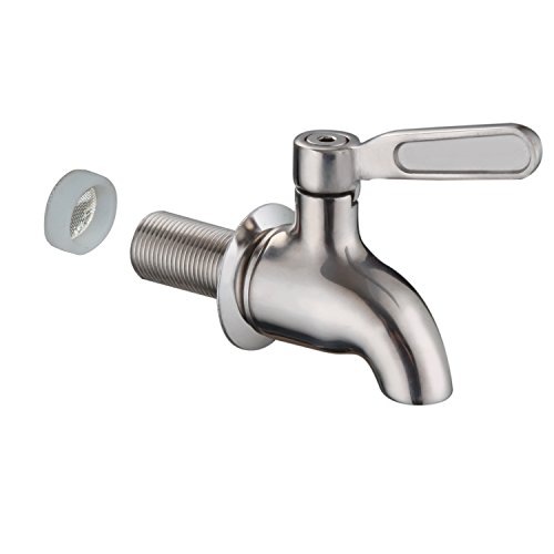 Sumerain Spigot for Beverage Dispenser,SUS304 Stainless Steel Metal Spigot Dispenser for Jar, Juice,Cold
