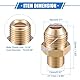 VekAuto Hochdruckreiniger-Anschluss, G1/4 auf M18x1.5 männlicher Adapter aus Messing Schraubenschlauchanschluss Universal für Hochdruckreiniger Schnellkupplung Messing Kupferfarbe
